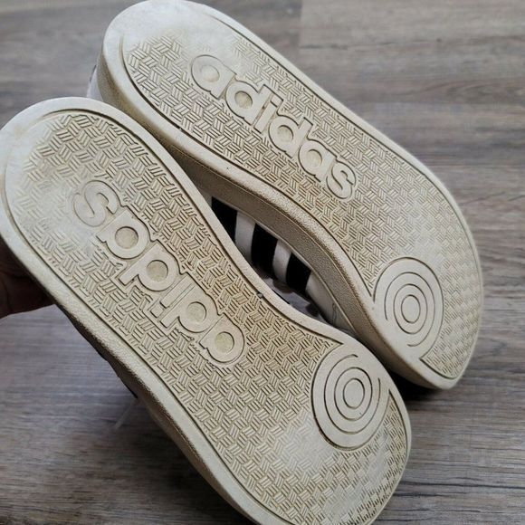 Adidas 3 Stripes Superstar Sneakers White Black Lace Up Low Top Casual Mens Sz 6 - Picture 7 of 11